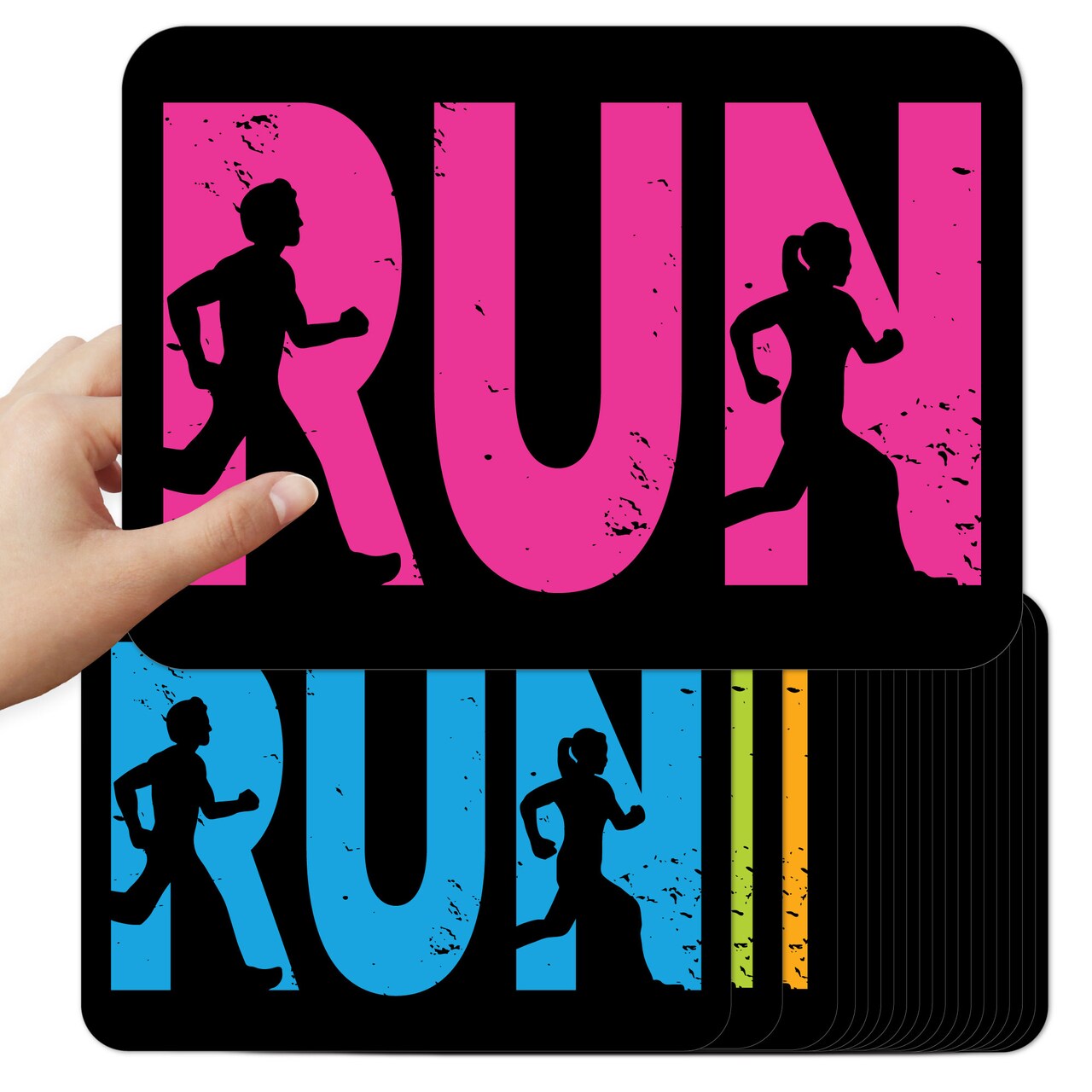 Big Dot of Happiness Set the Pace - Running - Assorted Decorations DIY Track, Cross Country or Marathon Large Party Essentials - Set of 20